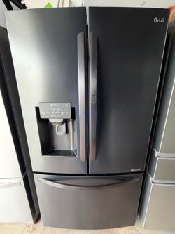LG Matte Black French Door Refrigerator