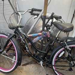 Four Bikes Bicycles Beach Cruiser Lowrider Fixie Kids Children