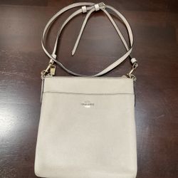 COACH LEATHER IVORY CROSSBODY BAG