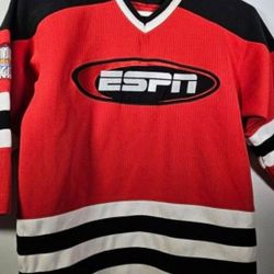 ESPN Club Walt Disney World Hockey Jersey Boys Size Small Embroidered