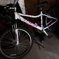 Schwinn Mountain Bike – White & Pink – Great Condition