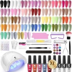 Clara Colors gel nail polish kit  70PCS ALL-IN-ONE KIT