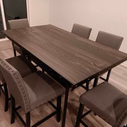 7pcs counterheight dining set