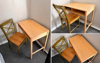 Solid Wood Desk & Chair Set