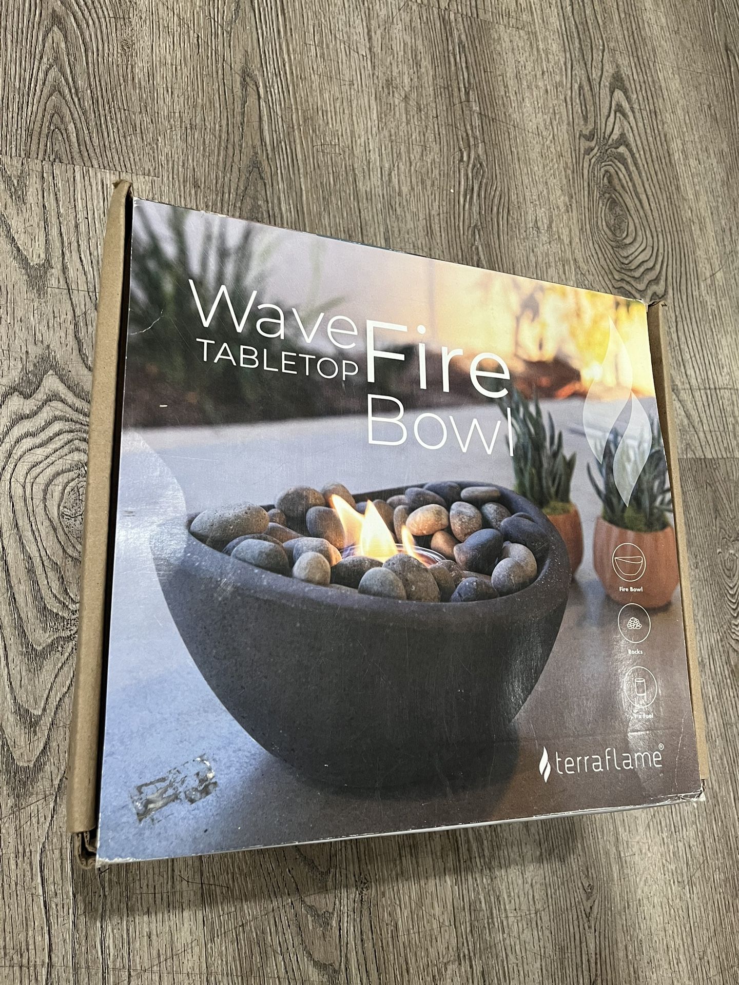 Indoor outdoor fire bowl $45 new in box 