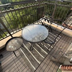 Bistro table and chairs