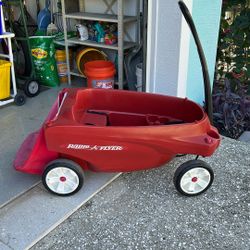 Three Seat Radio Flyer Wagon