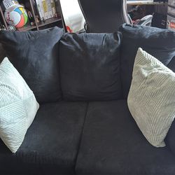 Black love seat
