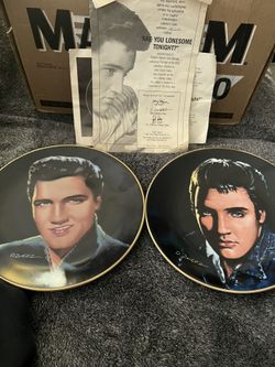 Elvis Presley “ Are You Lonely Tonight” Collectible Plate