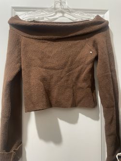 Off Shoulder Sweater Top