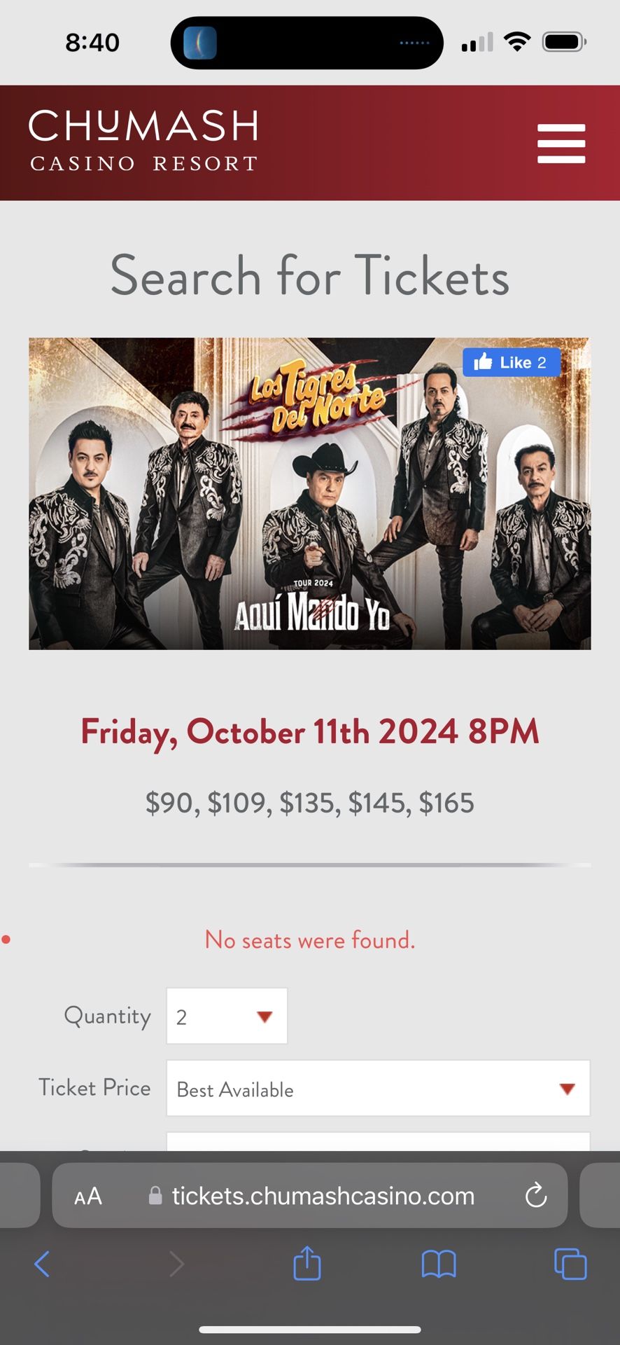 Tigres Del Norte Tickets