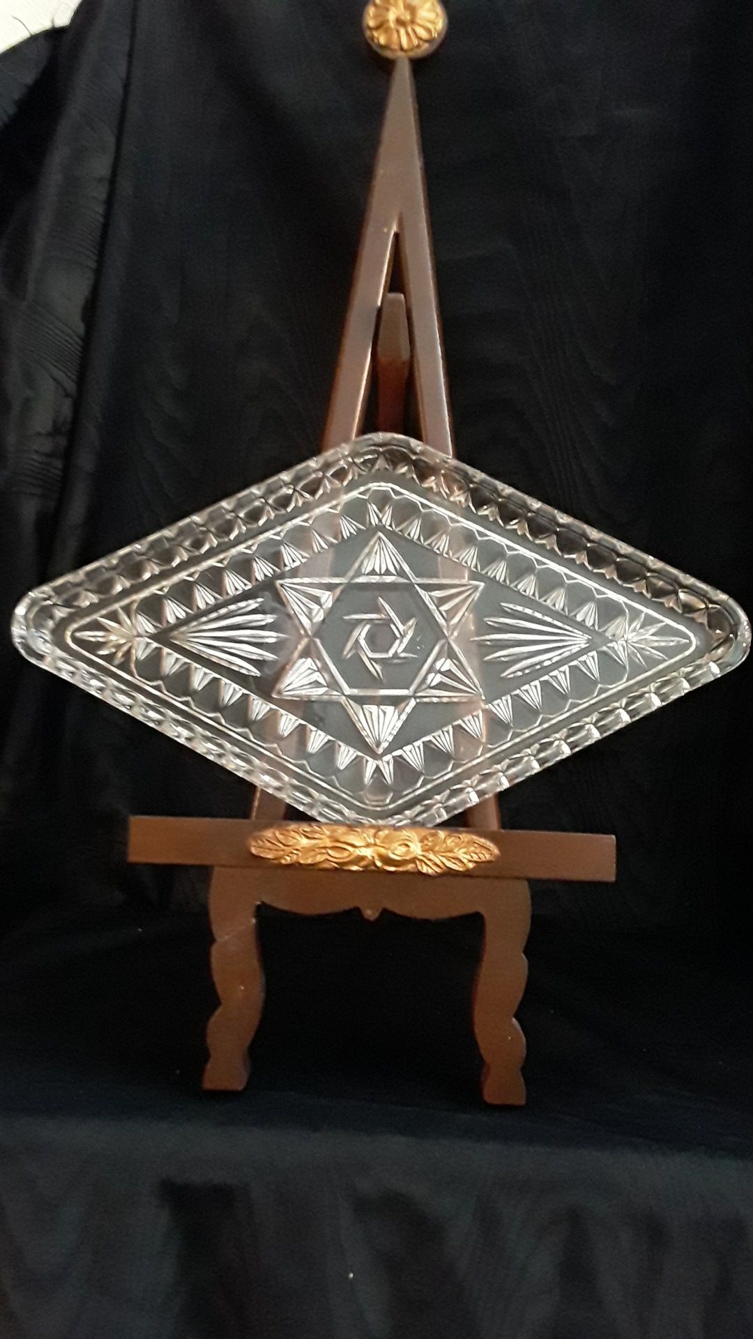 Antique glass dish