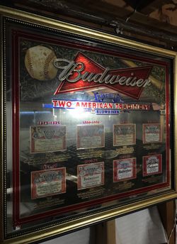 Baseball Budweiser mirror