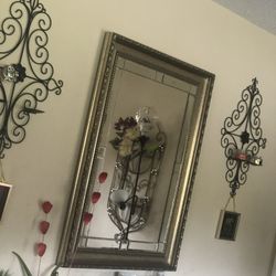 Large Framed Entry Way Mirror 