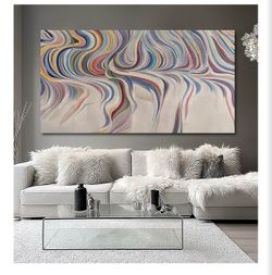 Multicolor Swirl Wall Art
