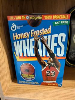 Vintage Michael Jordan Honey Frosted Wheaties General Mills Cereal Box Promo