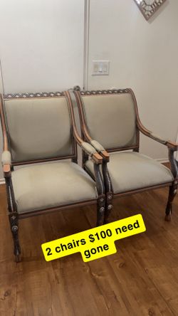 2 chairs for $100