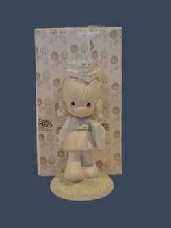 Precious Moments Porcelain Figurine – "September" (Calendar Girl Series)