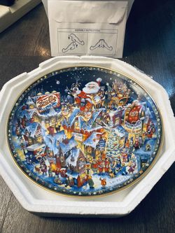 Franklin Mint Christmas Plate Collectors Item 