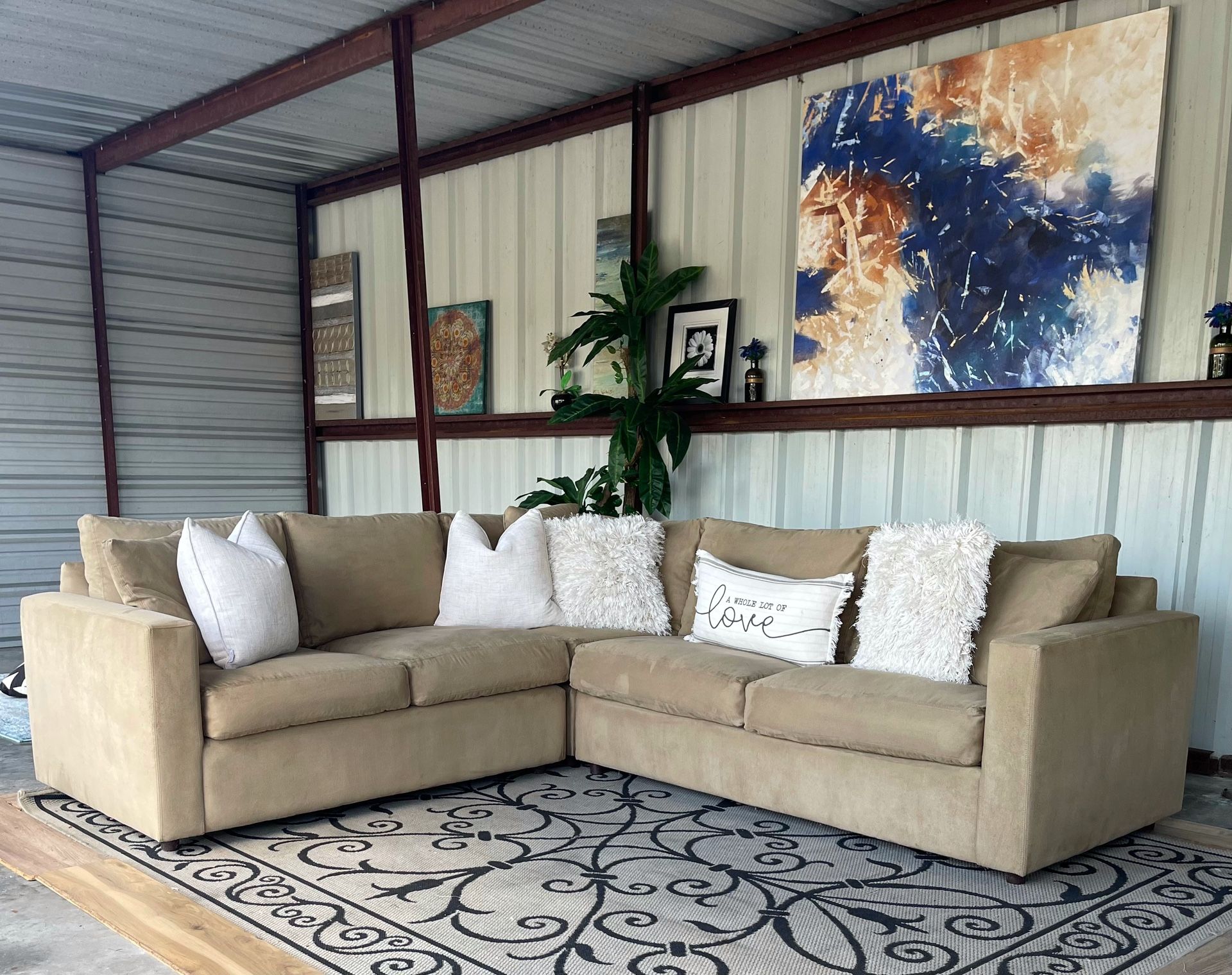 Robb & Stucky Sleeper Sectional Sofa