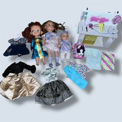 American Girl Pet Spa Set, Disney Merida Doll & Extra Doll Outfits