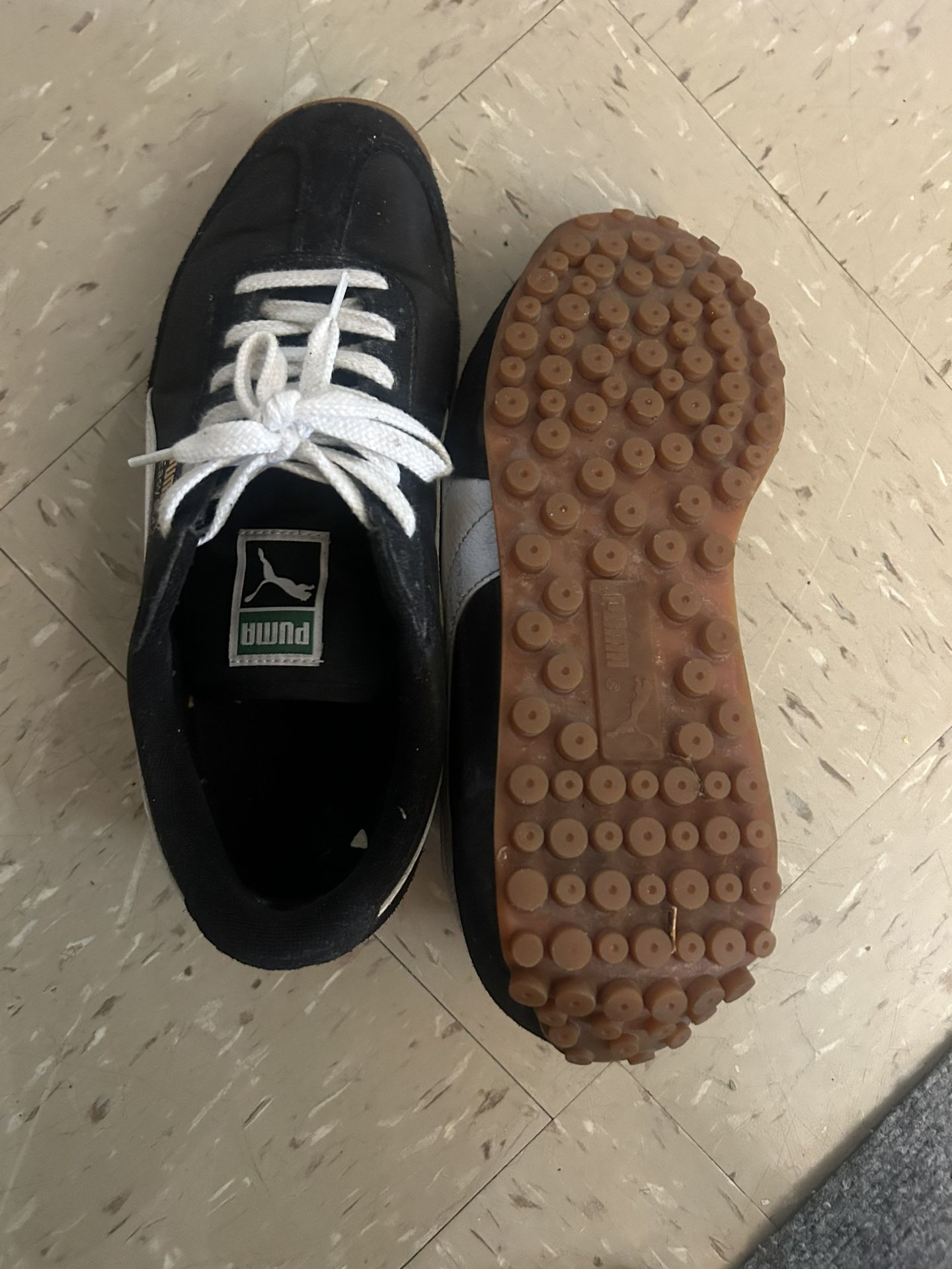 Mens Black Puma Easy Rider Size 8