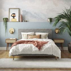 Suede Bed Frame