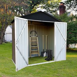 Out storage sheds 6ft×4ft Apex roof Brown + Black