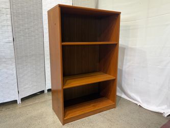 Short Warm Tone Stationary Bookshelf