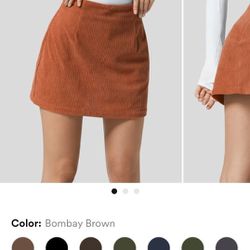 Halara Corduroy Mini Skirt