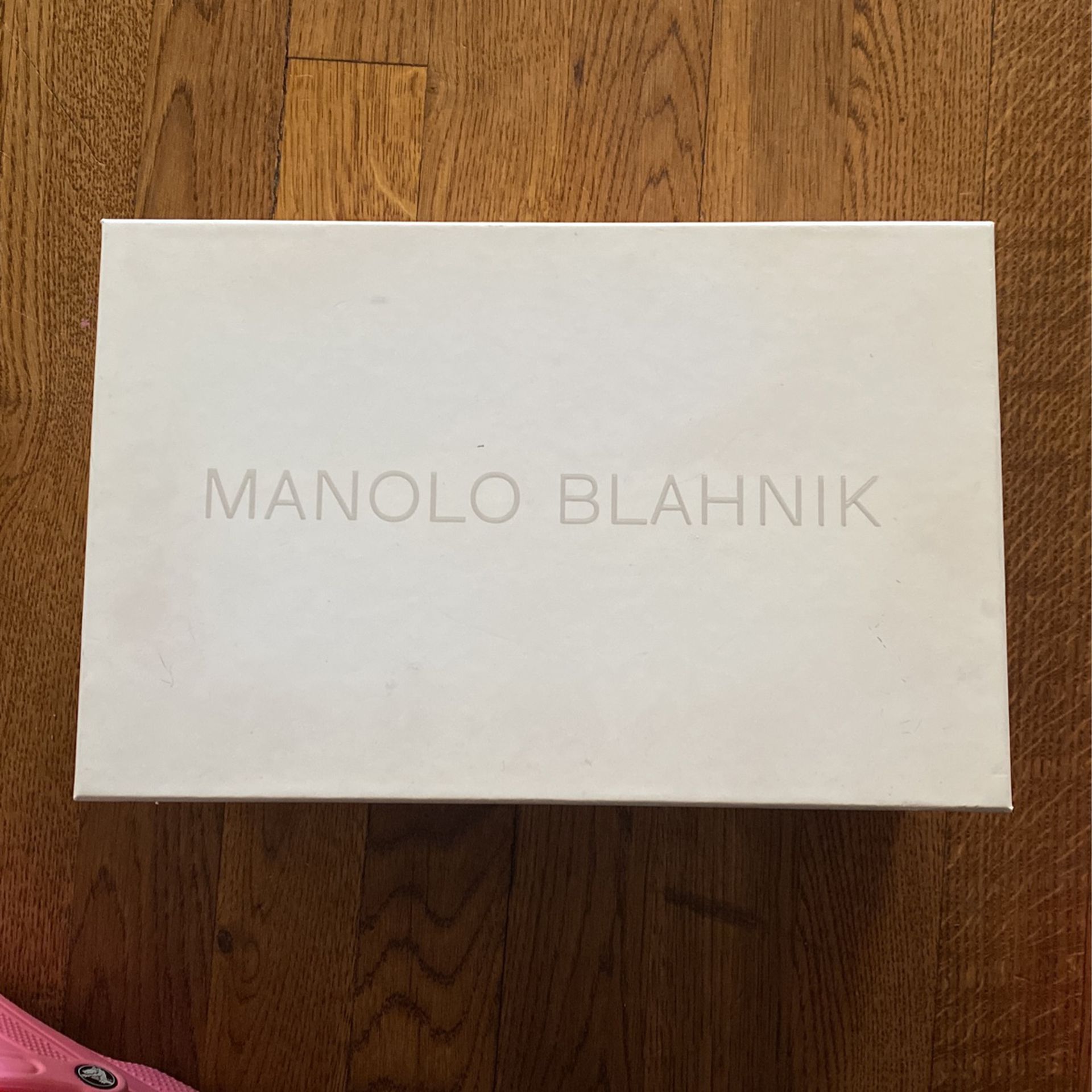 Manolo Blahnik , Size 7 1/2, Black 