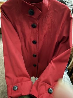 Red Gallery 3/4 Length Coat