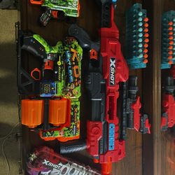  X-SHOT Nerf Guns (5); Natch RC Car With Remote