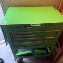 US GENERALS TOOL BOX W/ MULTIPLE ATTACHMENTS   