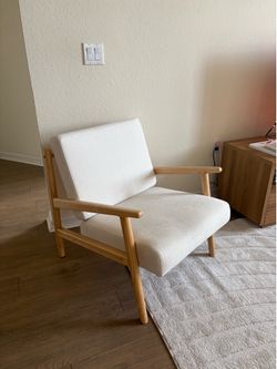 Modern White Accent Chair