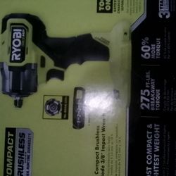 Ryobi One Plus 18 V 3/8 Impact Wrench 