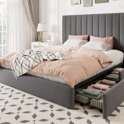 Cama queen con colchón