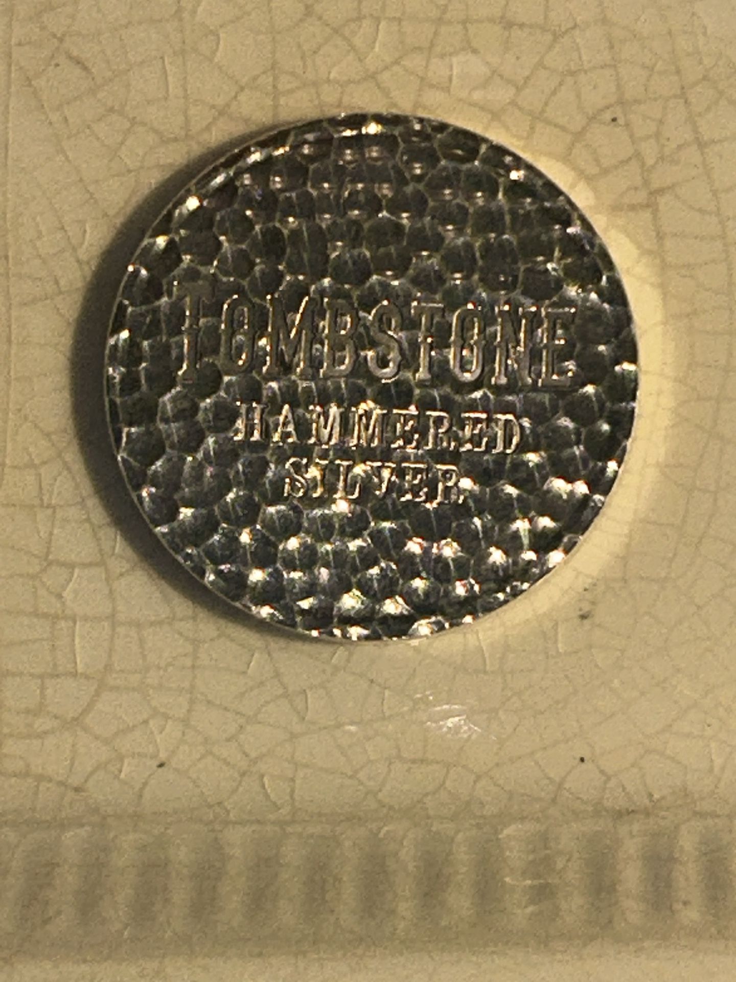 Tombstone hammered silver Scottsdale 1 ounce
