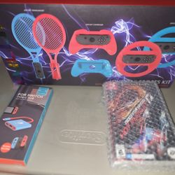 Nintendo Switch Game, TV Adapter, Joycon Sports