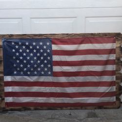 Rustic American Flag