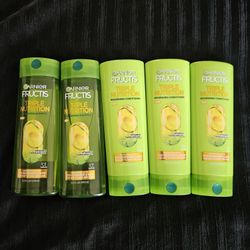 $12 For All 5 - Garnier Fructis Triple Nutrition 2 Shampoo & 3 Conditioner 12.5oz 