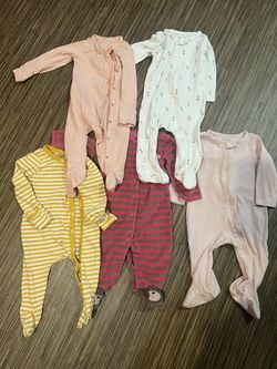 Baby Girl Sleepers Size 9 Months 