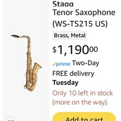 Stagg tenor saxophone ws-ts 215
