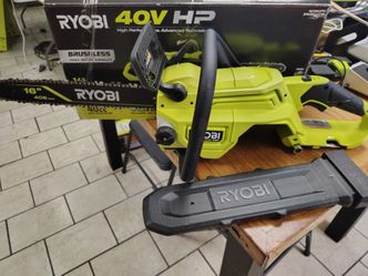 Ryobi 40v chainsaw 16in with 4.0ah battery and charger
