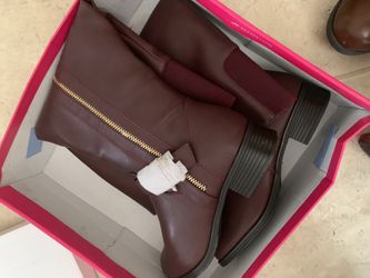 Burgundy tall boots