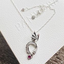 Pandora Game of Thrones Dragon Pendant Necklace, #396262CZ-80 45 cm - 17.7 inches + FREE Pandora Gift Box & Pandora Polish Cloth
