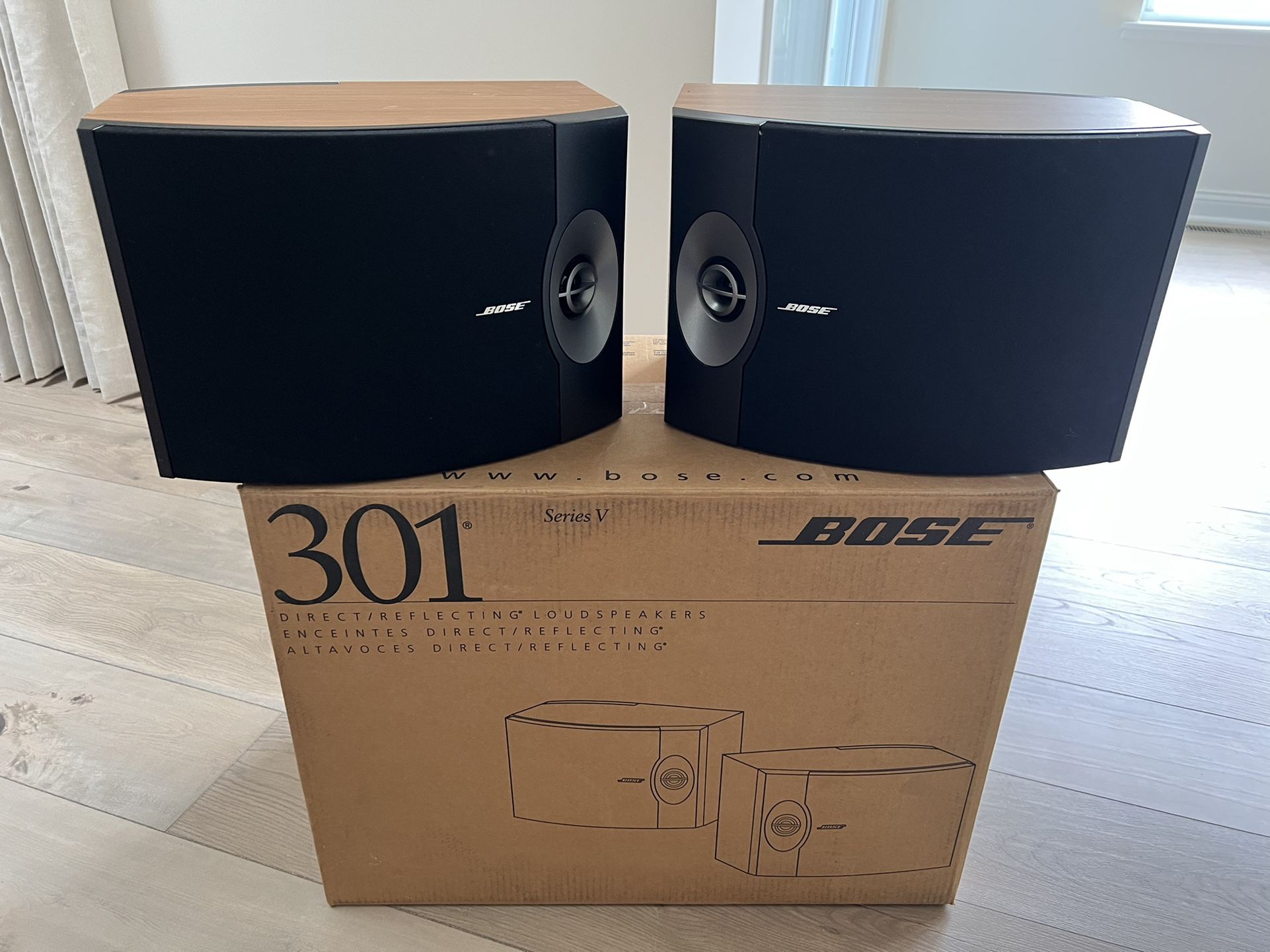 BOSE 301 Series V Speakers w/ Matching Serial Numbers