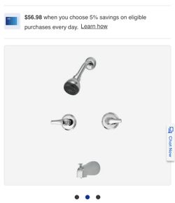 Project Source  Rutland Chrome 2-handle Bathtub and Shower Faucet Valve Included