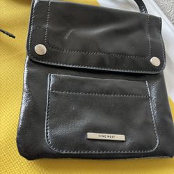 Nine West Crossbody Bag Black Patent Leather 