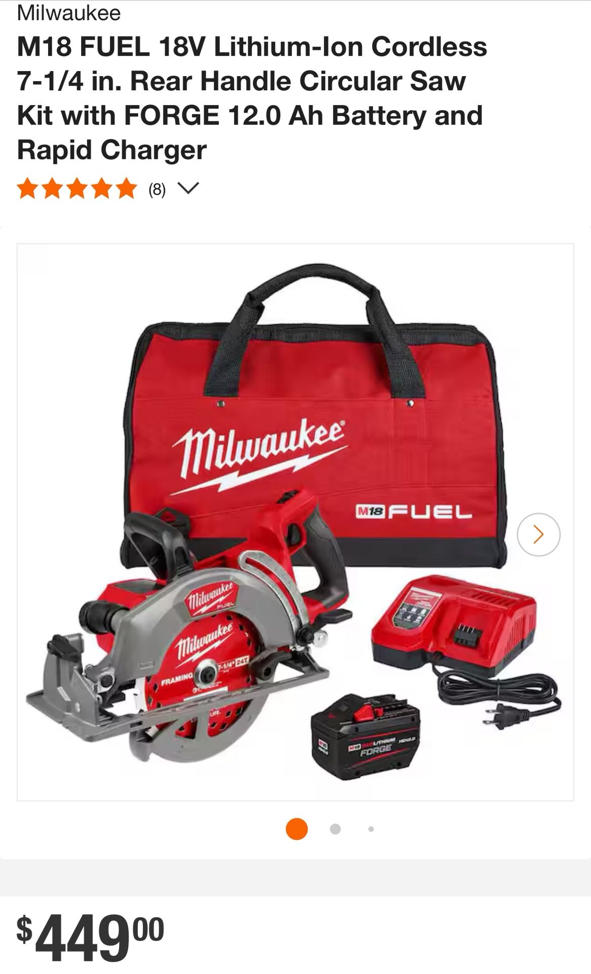 Milwaukee Circular Saw M18 New Gen